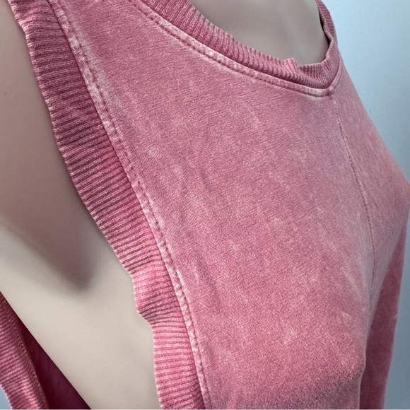 Intimately Free People Washed Tank Top Muscle Orange Pink XS Summer - Picture 7 of 8